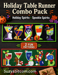 Holiday Table Runner Combo Pack- 2 Fun Patterns!