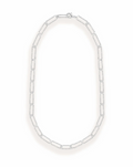 Horizon Chain Layering Necklace, Silver