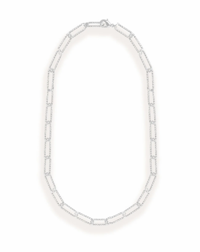 Horizon Chain Layering Necklace, Silver