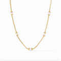 Hydra Delicate Station Necklace, Pearl