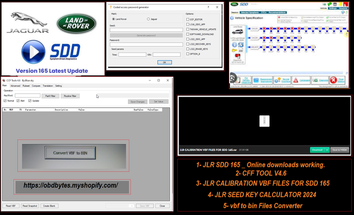 🏴‍☠️*JLR SDD FULL PACKAGE (Latest Updates)*🏴‍☠️ - OBDbytes for Car Chip Tuning