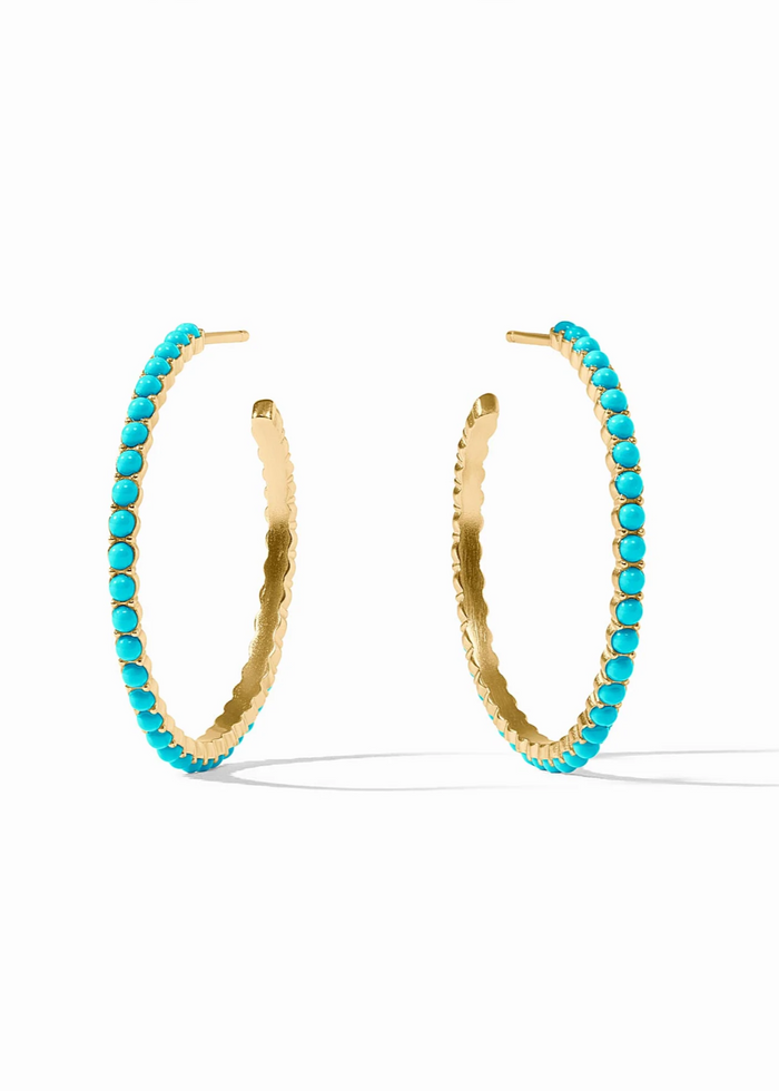 Juliet Hoop, Turquoise Blue