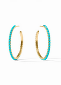 Juliet Hoop, Turquoise Blue