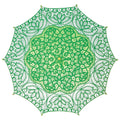 Kelly Green Battenburg Lace Parasol - PaperLanternStore.com - Paper Lanterns, Decor, Party Lights & More