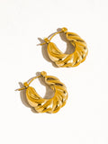 KIMBERLY BRAIDED HOOP EARRING
