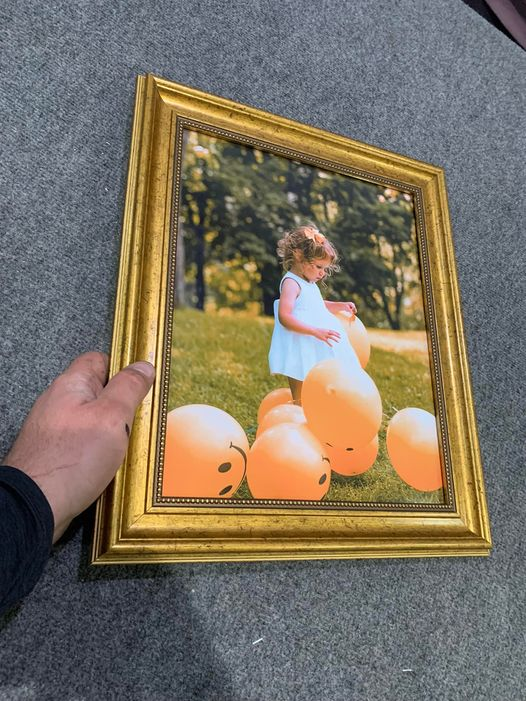Classic Ornate 34x26 Gold Picture Frame Antique Acrylic Frame