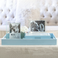 Pale Denim Blue Large Ottoman Tray