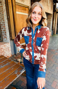LATTE WESTERN BUTTON UP