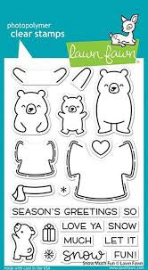 Lawn Fawn Snow Much Fun Stamp