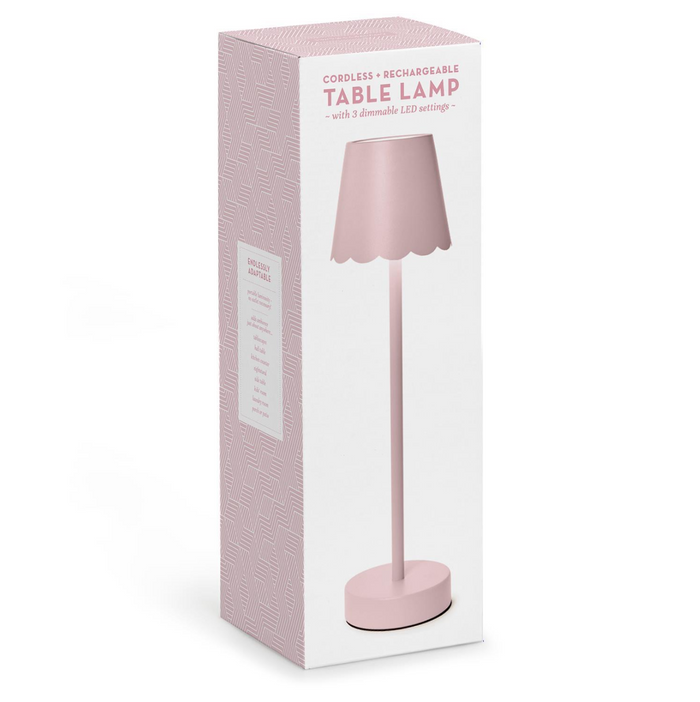 LED Cordless Table Lamp, Pink