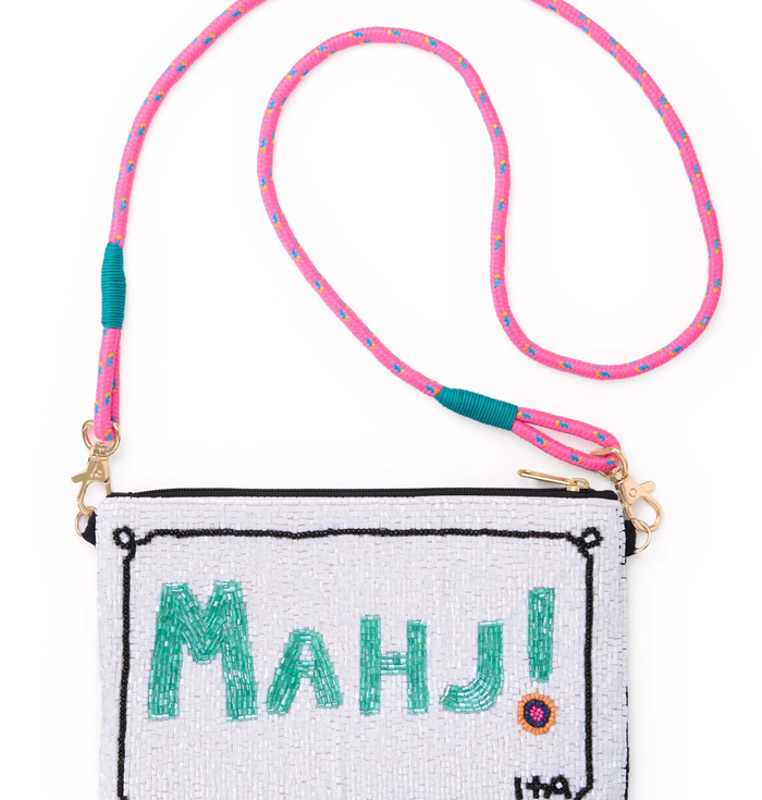 LEILA MAHJONG BEADED CLUTCH