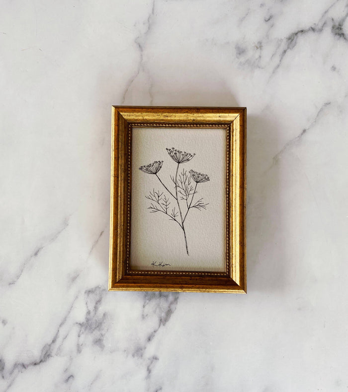 LES FLEURS II - FRAMED ART PRINT
