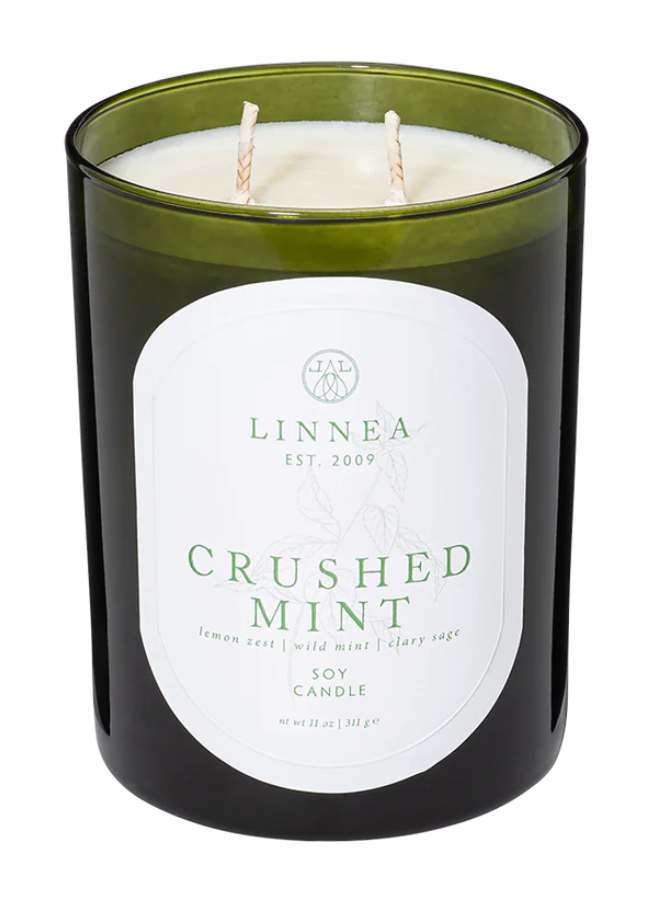LINNEA CRUSHED MINT 2-WICK CANDLE
