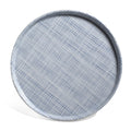 Luxe Linen 10-1/2" Melamine Dinner Plate/Platter, Indigo