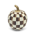 Mackenzie-Childs Chocolate Check small pumpkin