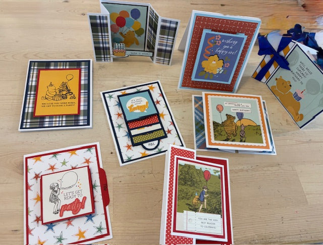 Marilyn Whatman, Winnie the Pooh Birthday Card Kit-8 Cards