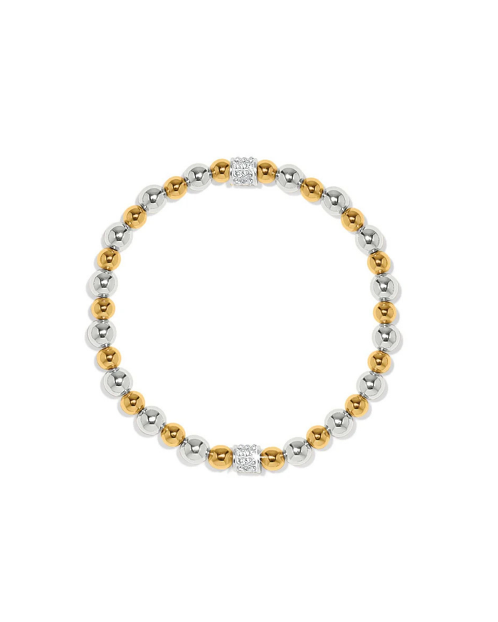 Meridian Petite Stretch Bracelet, Silver-Gold