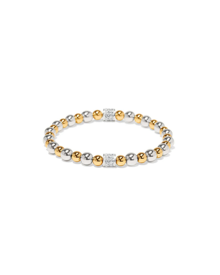 Meridian Petite Stretch Bracelet, Silver-Gold