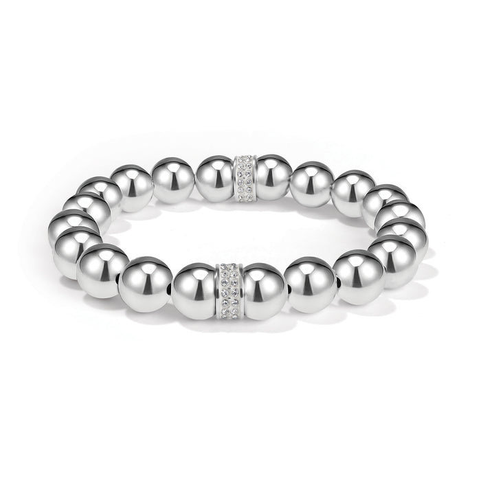 Meridian Stretch Bracelet, Silver