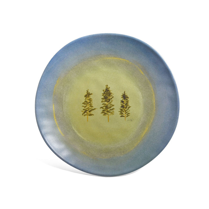 Merritt Lakeside Trees by Carole Shiber 8-1/2" Melamine Salad Plate, Set of 6
