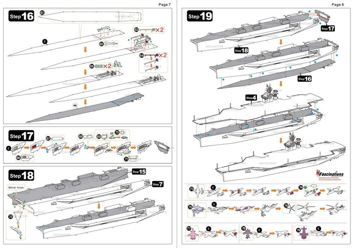Metal Earth ICONX: USS Roosevelt Carrier CVN-71