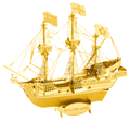Metal Earth Ships & Boats: Golden Hind, Gold