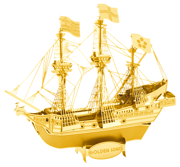 Metal Earth Ships & Boats: Golden Hind, Gold