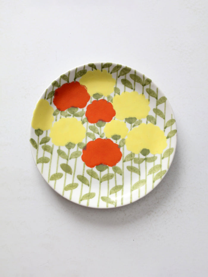 mid-century Italian Ernestine Salerno floral plate