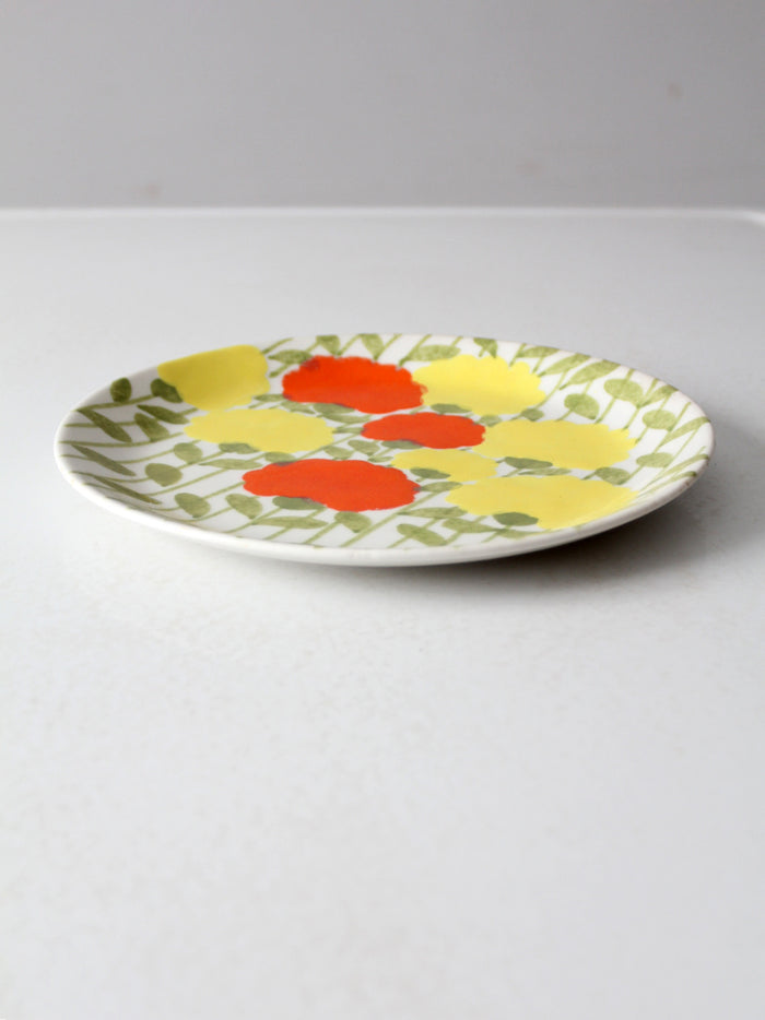 mid-century Italian Ernestine Salerno floral plate