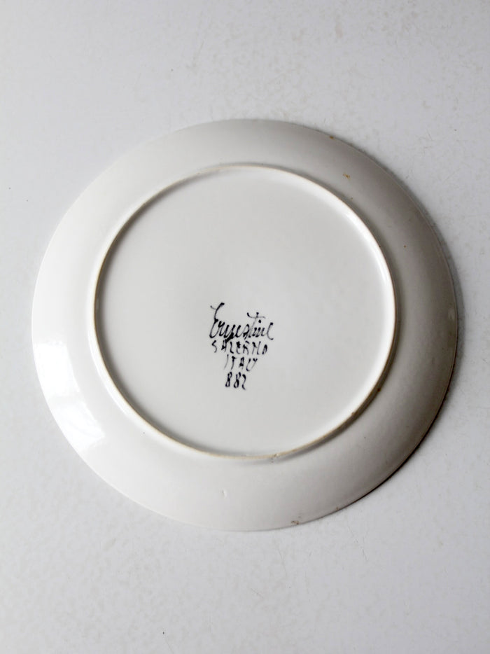 mid-century Italian Ernestine Salerno floral plate