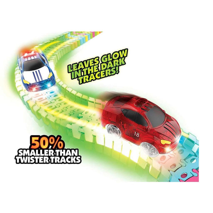 MINDSCOPE Neon Glow Twister Tubes Micro Series Police Car-Puzzles & Games-Mindscope-ANB Baby Store
