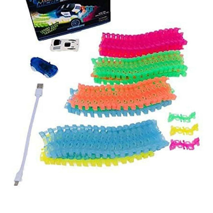 MINDSCOPE Neon Glow Twister Tubes Micro Series Police Car-Puzzles & Games-Mindscope-ANB Baby Store
