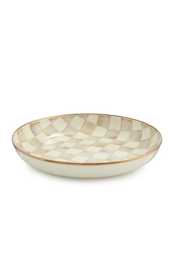 Mocha Check Abundant Bowl