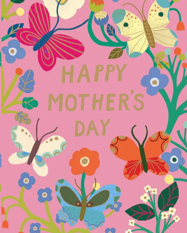 Mother's Butterfly Garden Mother's Day Card