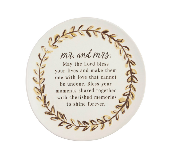Mr & Mrs Blessing Plate