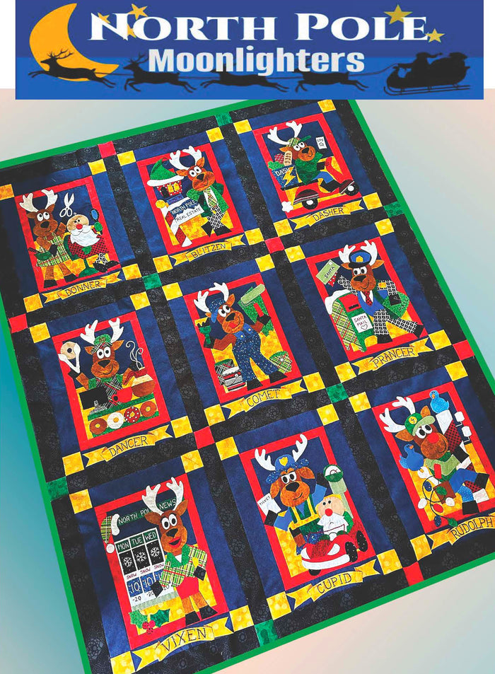 North Pole Moonlighters Quilt Pattern (Digital)