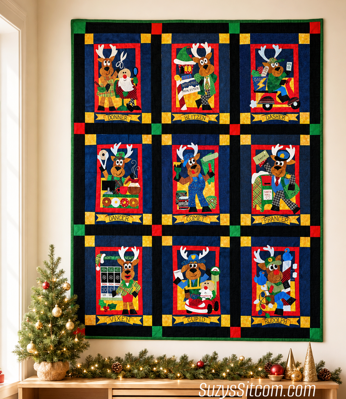 North Pole Moonlighters Quilt Pattern (Digital)