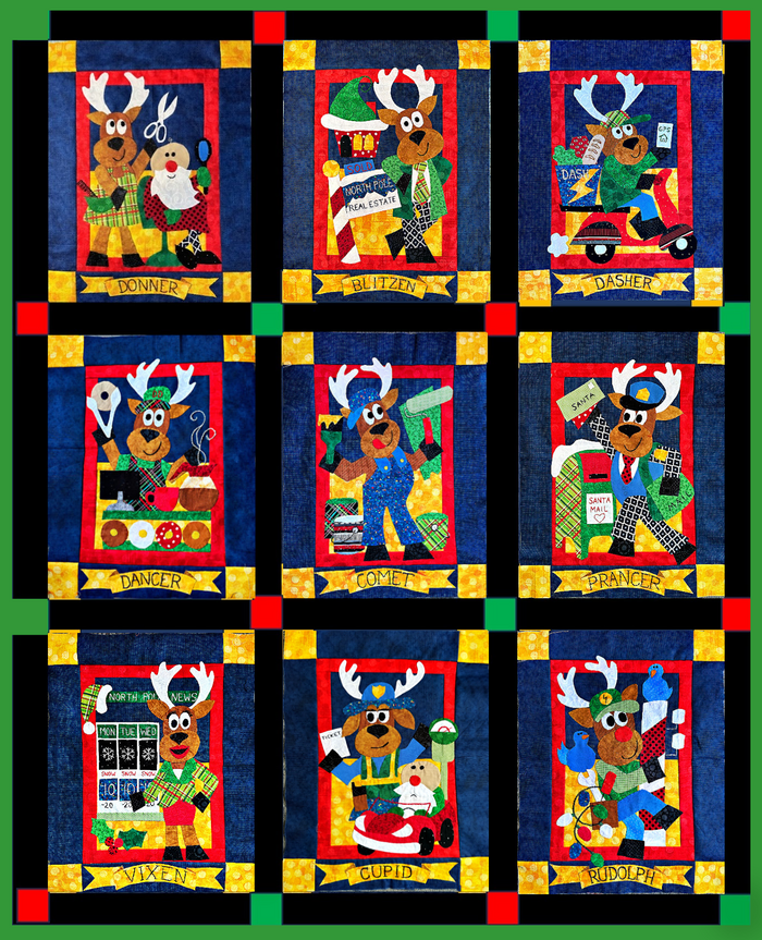 North Pole Moonlighters Quilt Pattern (Digital)