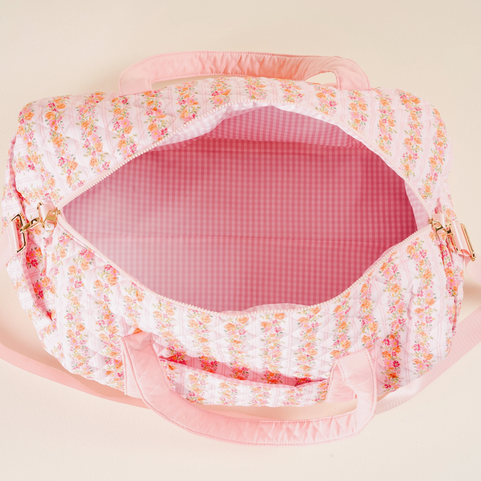 On-the-Go Quilted Weekender Bag, Petal Parade Pink