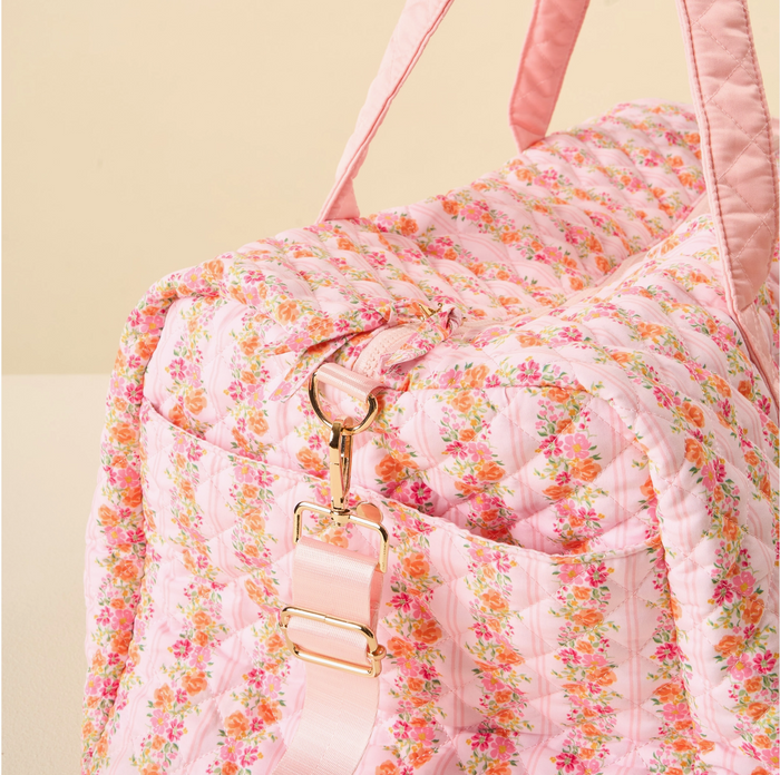 On-the-Go Quilted Weekender Bag, Petal Parade Pink