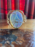 OPALITE WAVE CUFF BRACELET IN BRONZE