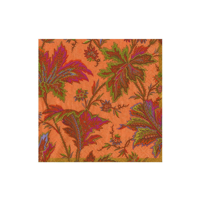 PAISLEY LEAVES COCKTAIL NAPKINS