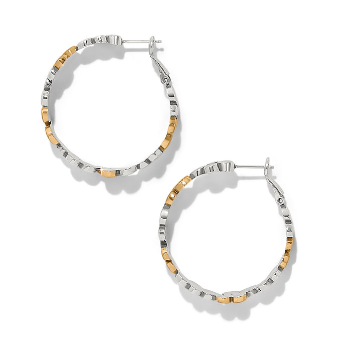 Pebble Edge Large Hoop Earrings