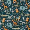 Pillowcase - Animal Kingdom Cotton Calico