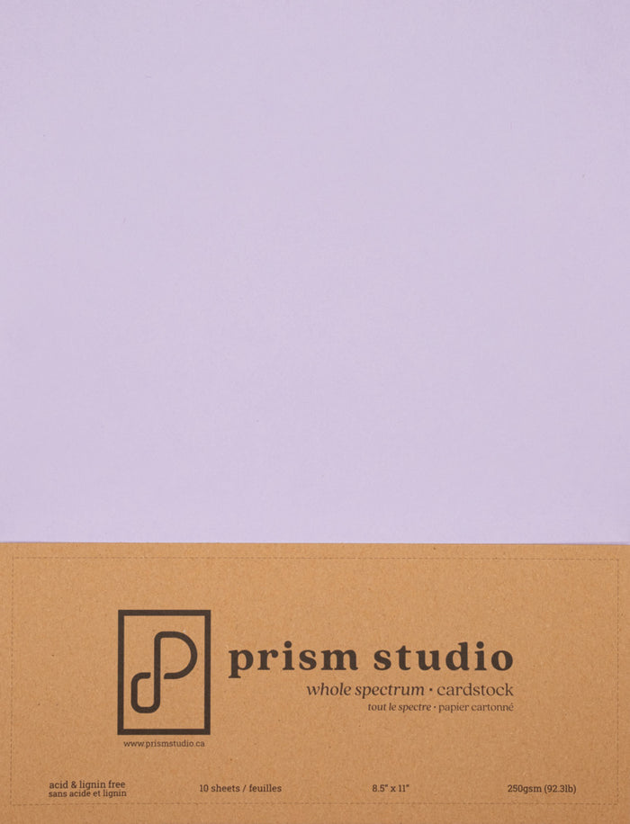 Prism Studio, Whole Spectrum Smooth Cardstock, Pack 8.5x11- Wisteria
