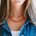 RALLY NECKLACE - RED