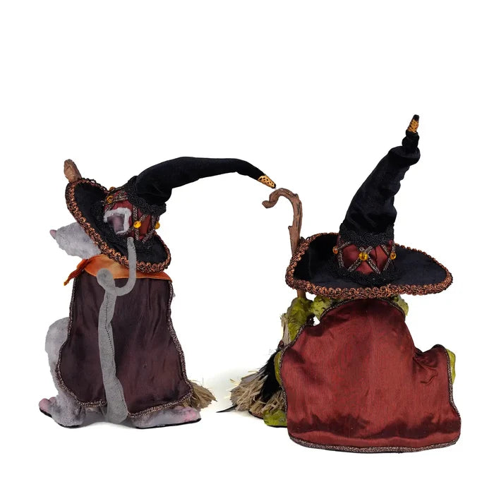 Rat and Frog Witches Assortment of 2 by Katherines Collection