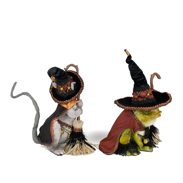 Rat and Frog Witches Assortment of 2 by Katherines Collection