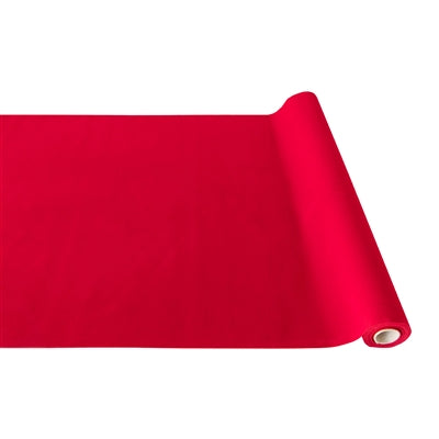 RED FLOCKED RUNNER
