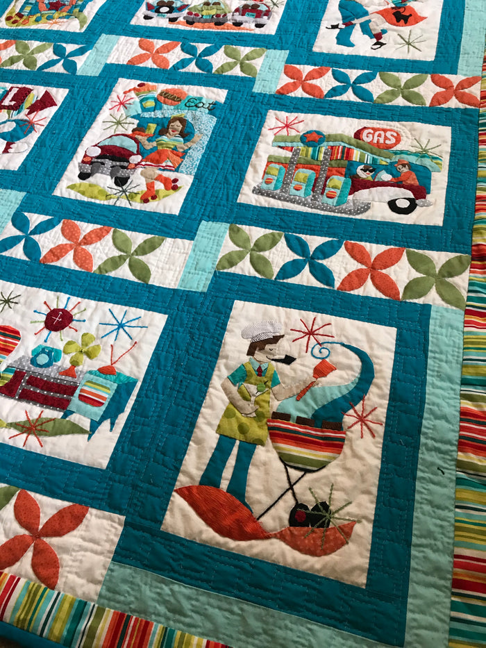 Retro Flash Digital Quilt Pattern
